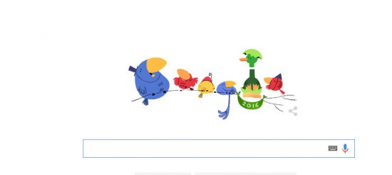 Google'dan ''yeni yıl'' için özel logo