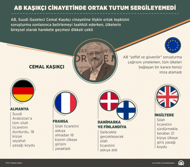 AB Kaşıkçı cinayetinde ortak tutum sergilemekte zorlanıyor