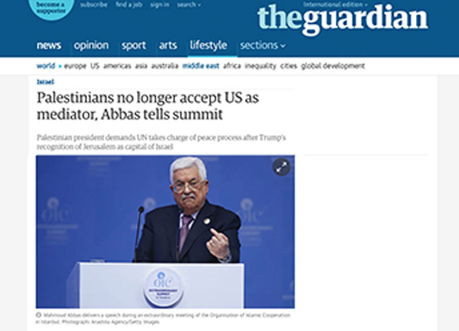 İstanbul'daki Kudüs zirvesi dünya basınında