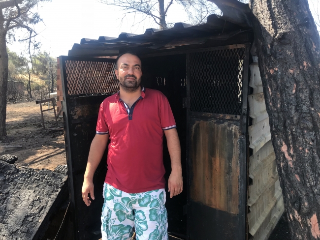 Güvercinleri yanmaktan mahalle sakinleri kurtardı