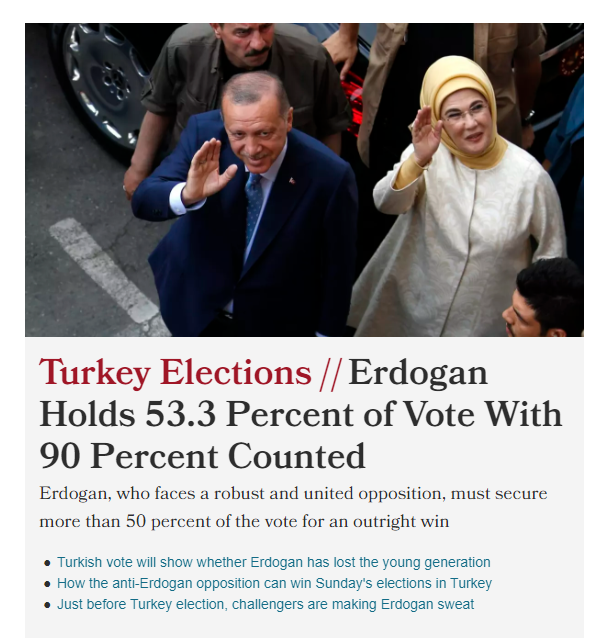 Seçim dünya basınında ses getirdi