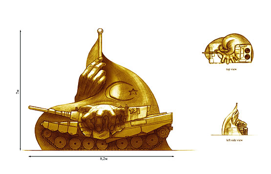 15 Temmuz'u 'kum heykel'le anlatacaklar