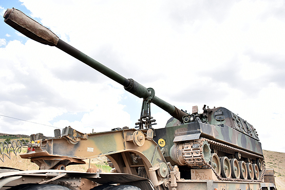 Suriye sınırına obüs takviyesi