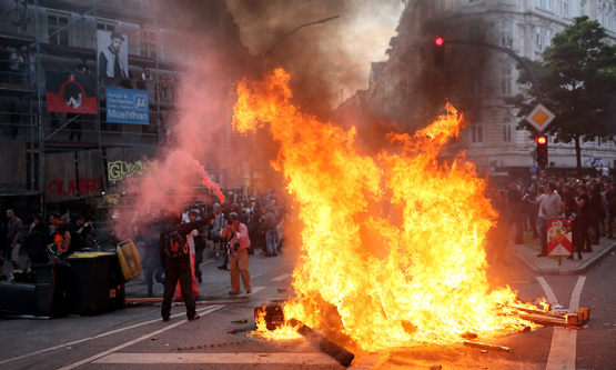 Hamburg'taki şiddet olaylarının bilançosu açıklandı