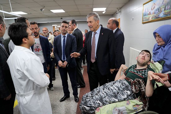 Bakan Demircan acil servisleri denetledi