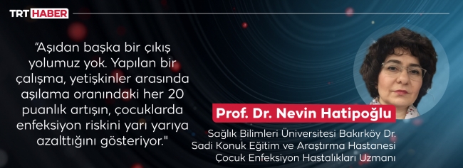 Aşılanan yetişkinler çocukları da koruyor