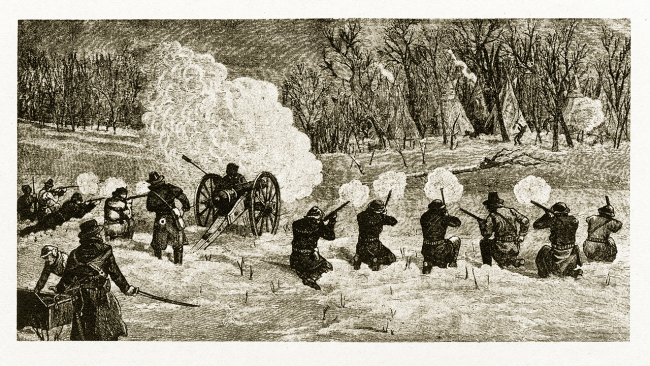 ABD Ordusu Birlikleri'nin Sand Creek Katliamı, 1887. Fotoğraf: Getty