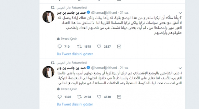 Arap dünyasından Türkiye'ye destek