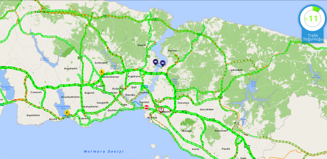 2020'nin ilk günü İstanbul'da yollar boşaldı
