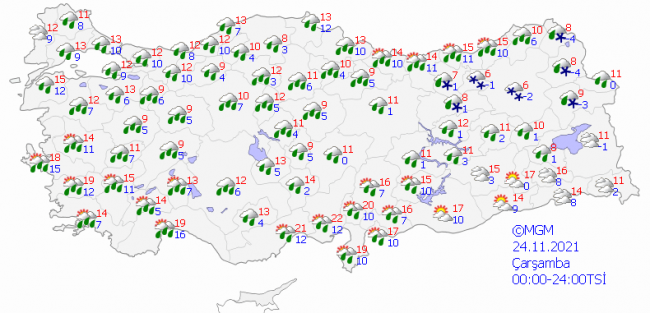 Soğuk ve yağışlı hava geliyor