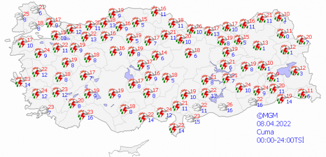 Kuvvetli bahar yağışları geliyor