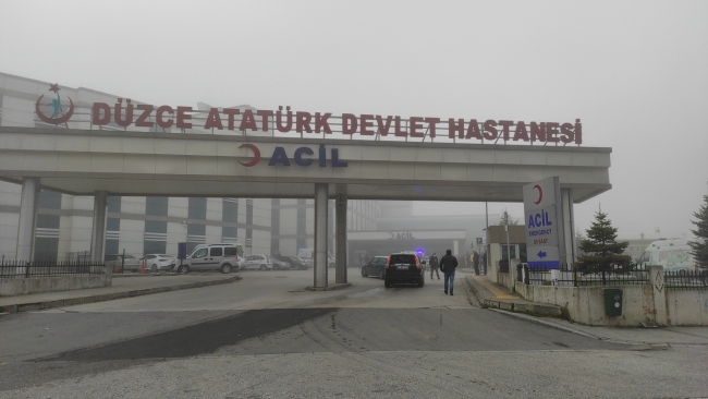 Düzce'de hastanede yangın: Acil servis tahliye edildi