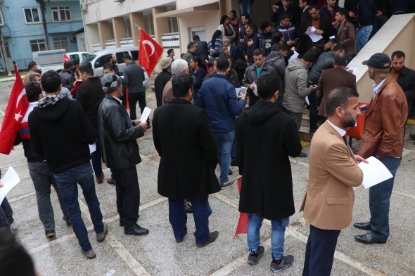 Reyhanlı'da binler Zeytin Dalı Harekatı için hazır