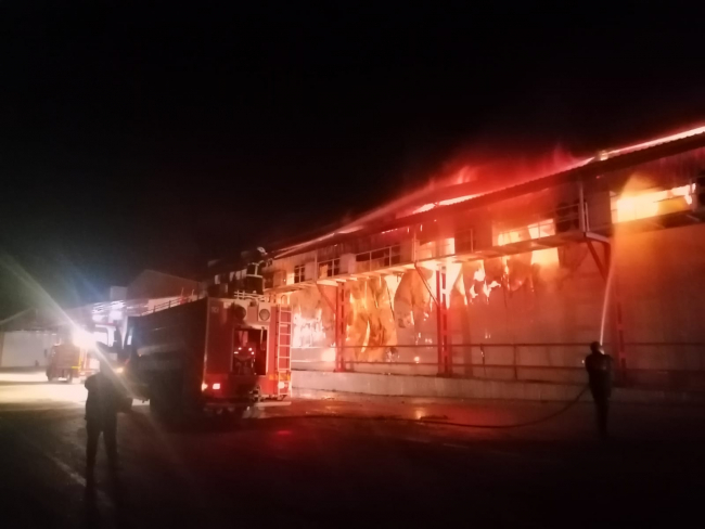 Hatay’da depo yangını: Tonlarca narenciye zarar gördü