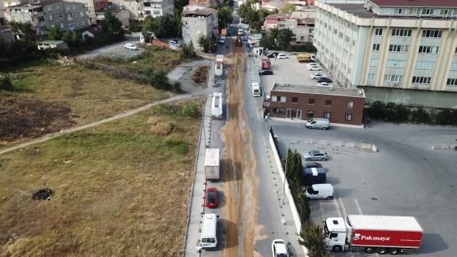 İstanbul Küçükçekmece’de yola sülfürik asit döküldü