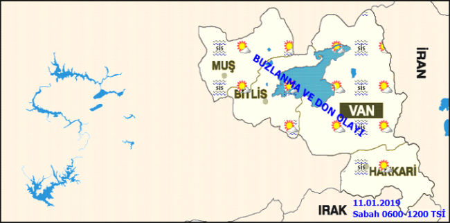 Doğu Anadolu için buzlanma ve don uyarısı