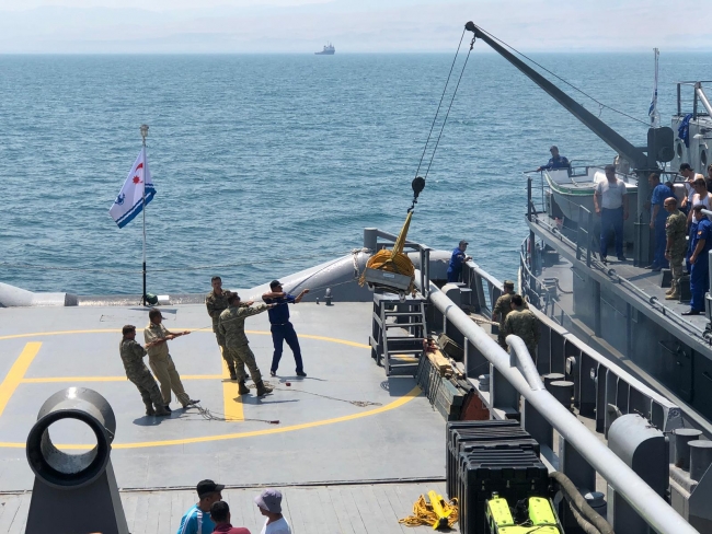 Hazar Denizi’ne düşen Azerbaycan’a ait MİG-29 savaş uçağının enkazı ve pilotunun TSK unsurlarınca bulunması faaliyetleri.
