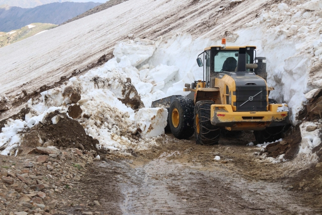 Bitlis'te haziran sonunda karla mücadele çalışmaları sürüyor