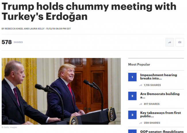 ABD basınında Erdoğan - Trump görüşmesi
