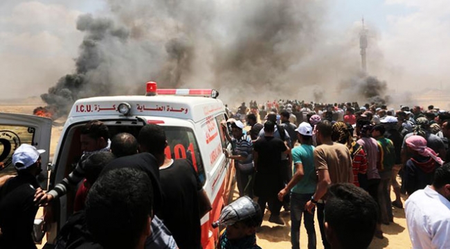 İsrail askerleri Gazze sınırında 2 Filistinliyi şehit etti