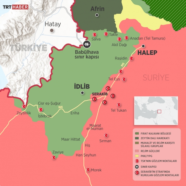 MSB: İdlib'de 101 rejim unsuru etkisiz hale getirildi