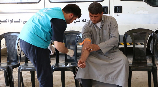 İdlib halkından Doğu Gutalılara kan bağışı