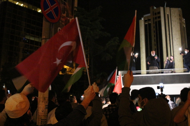 İsrail Başkonsolosluğu önünde protesto