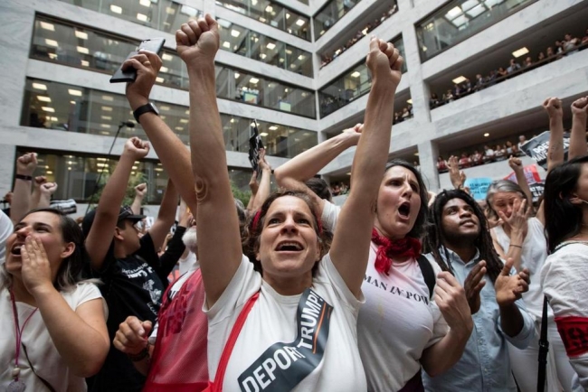 Sığınmacı dramını protesto eden 630 gösterici gözaltında