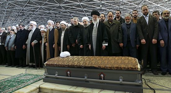 Rafsancani'nin cenaze töreninde muhalif liderlere destek