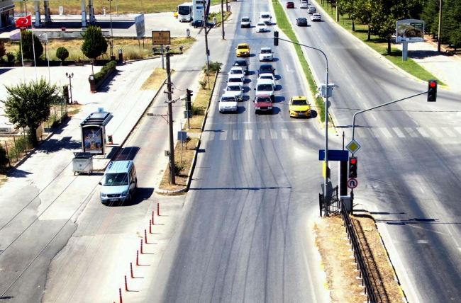 Kırmızı ışık ihlalleri drone ile tespit edildi