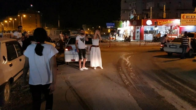 Hatay İskenderun'da bölgesel yağmur şaşırttı
