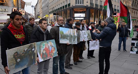 Avusturya'da "İsrail" protestosu