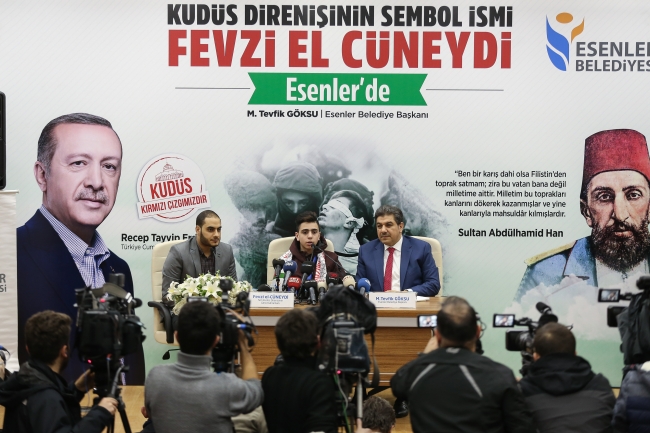 Kudüs direnişinin sembolü Fevzi el-Cuneydi İstanbul'da