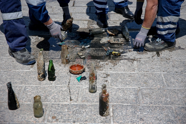 Boğaz'dan motosiklet bile çıktı