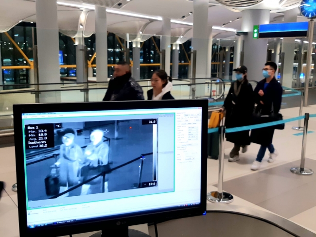 İstanbul Havalimanı'nda koronavirüs tedbirleri sürüyor
