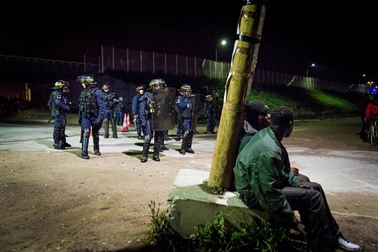 Jungle sığınmacı kampında sona doğru