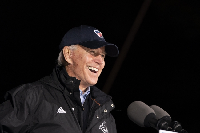 Joe Biden, Pennsylvania'da destekçilerine hitap etti. | Fotoğraf: AFP