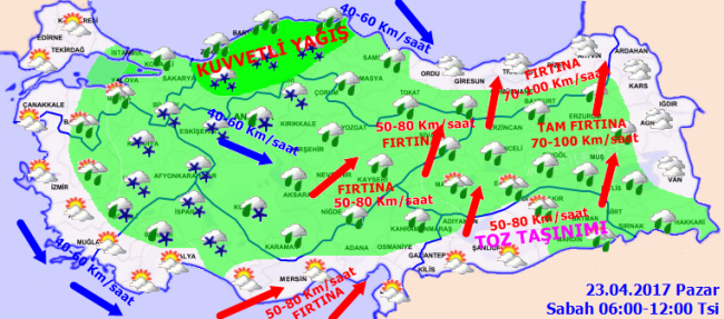 23 Nisan'da hava nasıl olacak?