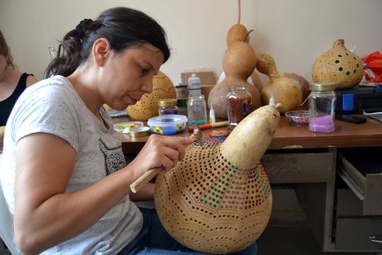 Su kabağı kadınlara gelir kapısı oldu