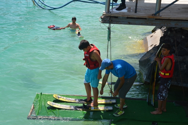 Bitlis'te kablolu su kayağına ilgi her geçen gün artıyor