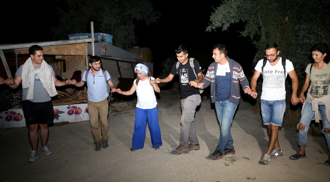 Kapadokya'da 'dolunay yürüyüşü'