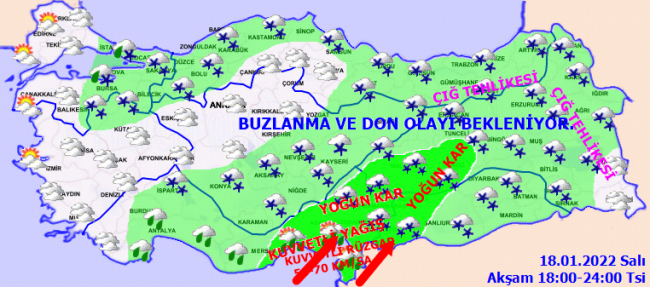 Valilik saat verdi: İstanbul'a kar geliyor