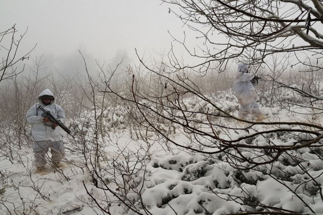 Mehmetçik'ten zorlu kış şartlarında operasyon