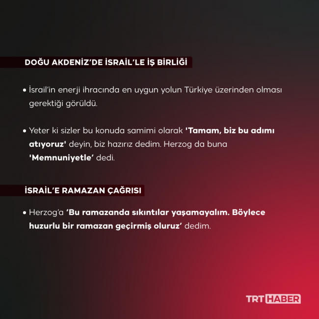 Cumhurbaşkanı Erdoğan: Hedefimiz liderleri buluşturmak