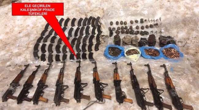 Şırnak'ta terör örgütünün kullandığı 22 mağara bulundu