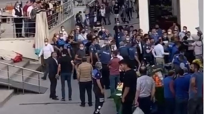 Ezik şeftali kavgası: 4 yaralı, 13 gözaltı