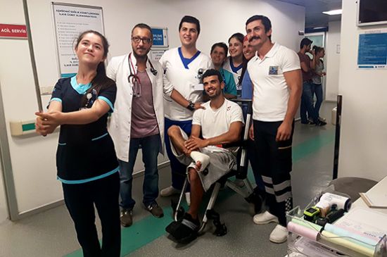 Kenan Sofuoğlu, ayağını zedeledi