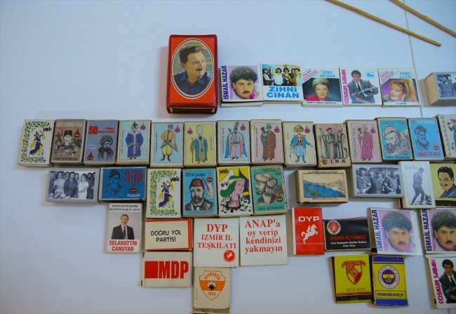 40 yılı aşkın süredir kibrit kutusu biriktiriyor