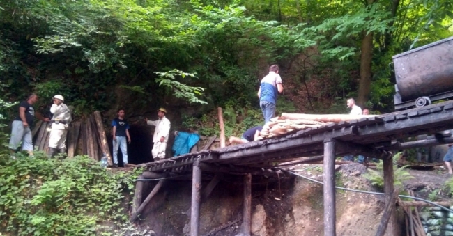 Zonguldak'ta maden ocağında göçük