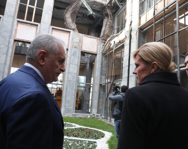 TBMM Başkanı Yıldırım, Hırvatistan Cumhurbaşkanı Kitaroviç'le görüştü